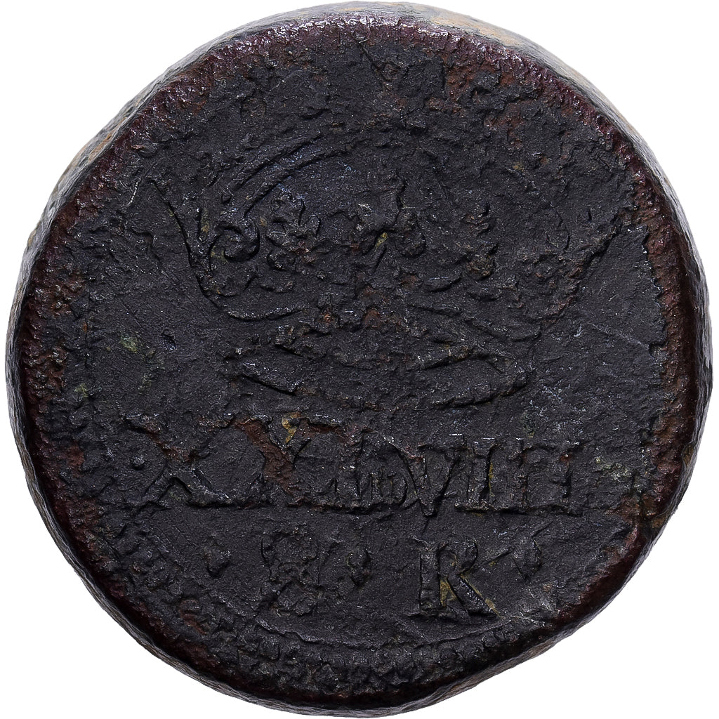 Spain, Poids monétaire, 8 Réaux, 17th-18th centuries, Brass, Contremarque