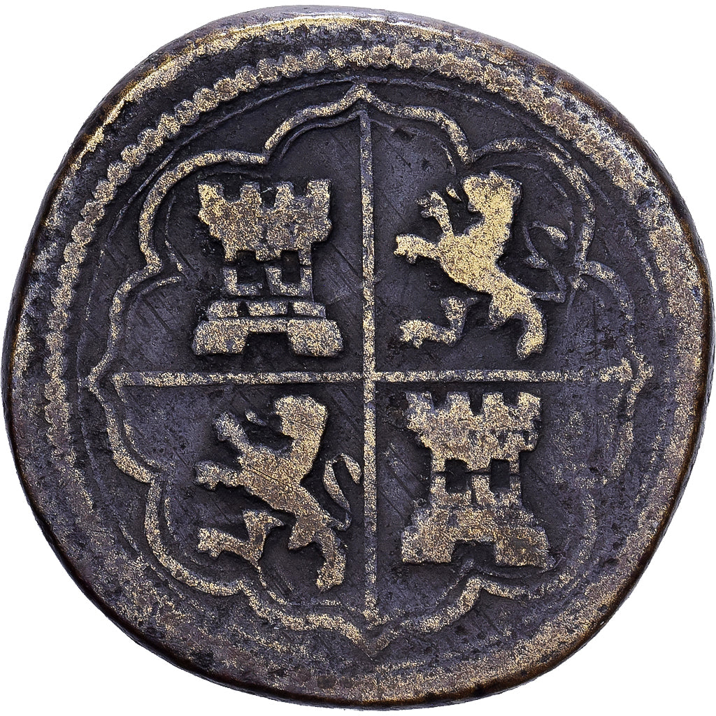 Spain, Poids Monétaire, 4 Réaux, Philippe IV, Brass, VF(30-35)
