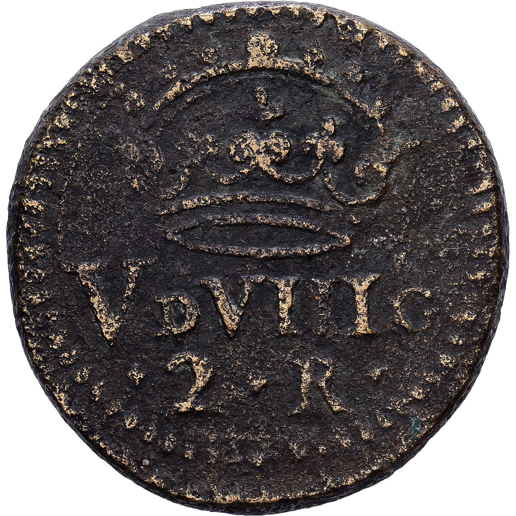 Spain, Poids Monétaires, 2 Réaux, Philippe IV, Brass, VF(30-35)