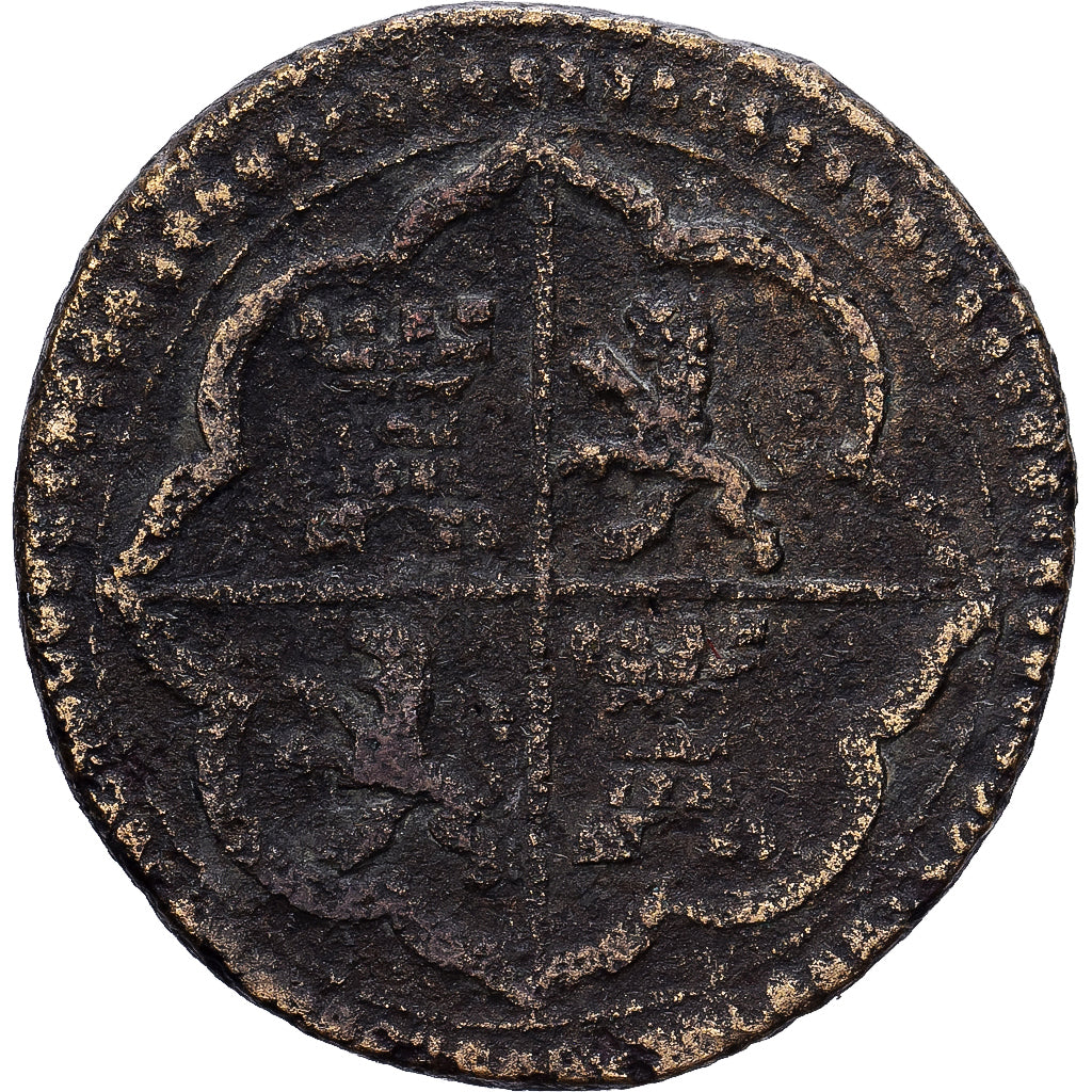 Spain, Poids Monétaires, 2 Réaux, Philippe IV, Brass, VF(30-35)