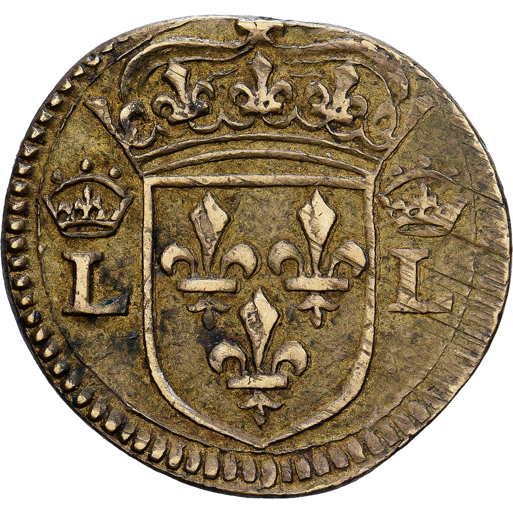 France, Poids monétaire pour le teston, Brass, AU(50-53)