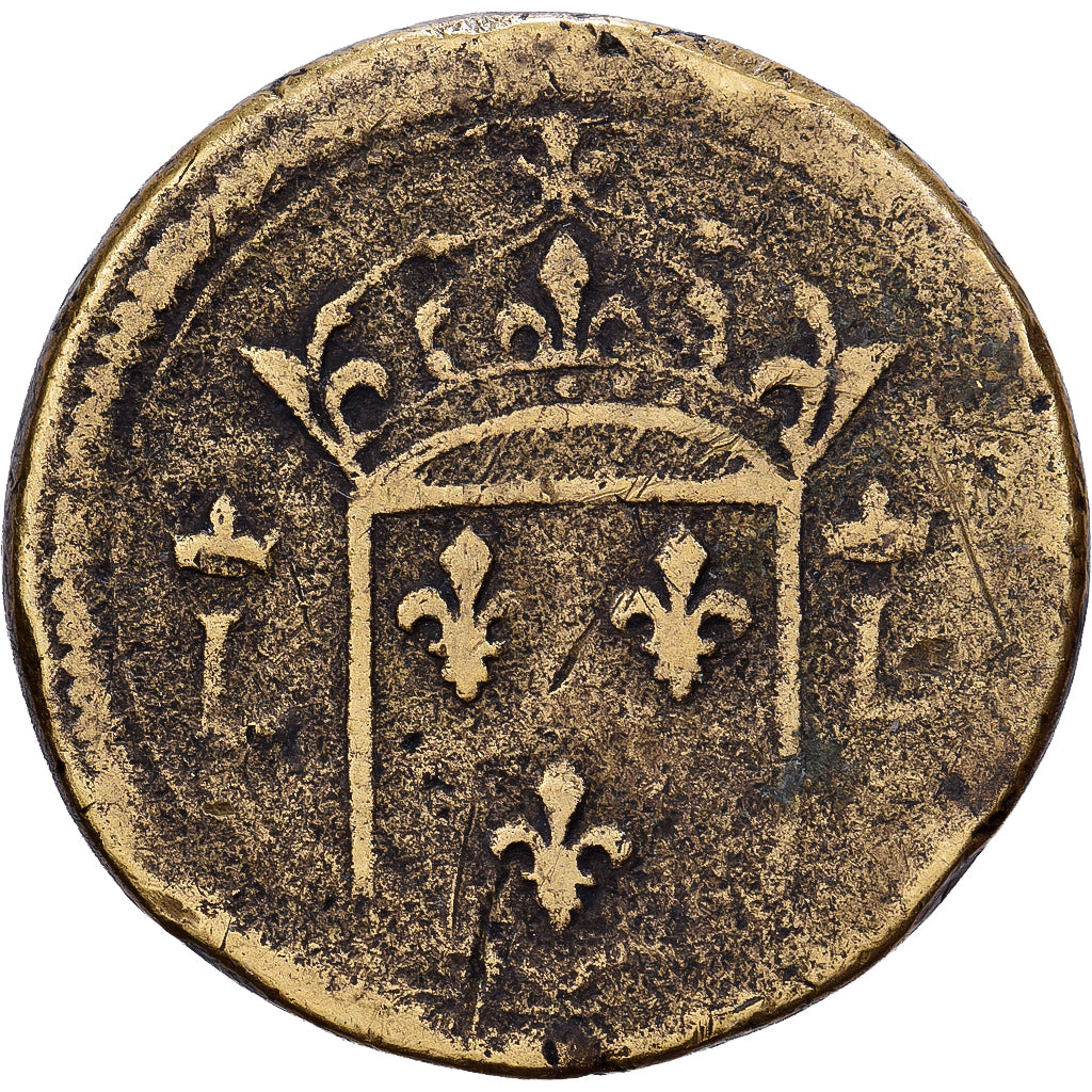 France, Poids monétaire pour le teston, Brass, VF(30-35)