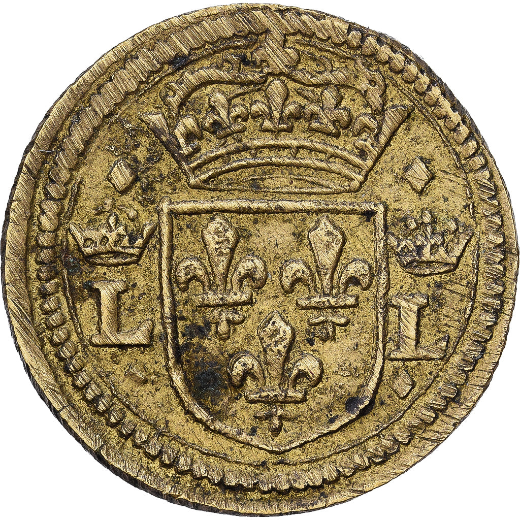 France, Poids monétaire pour le teston, Brass, AU(50-53)
