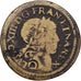 France, Poids Monétaire pour le Double Louis, Louis XIII, Laiton, TB+