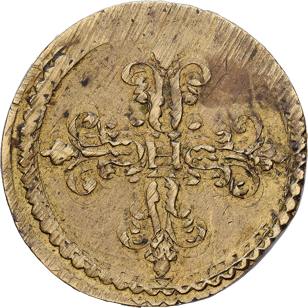 France, Poids Monétaire, Franc de Forme Circulaire, Henri III, Laiton, TTB