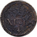 France, Poids Monétaire, Franc de Forme Circulaire, Henri III, Brass, VF(20-25)