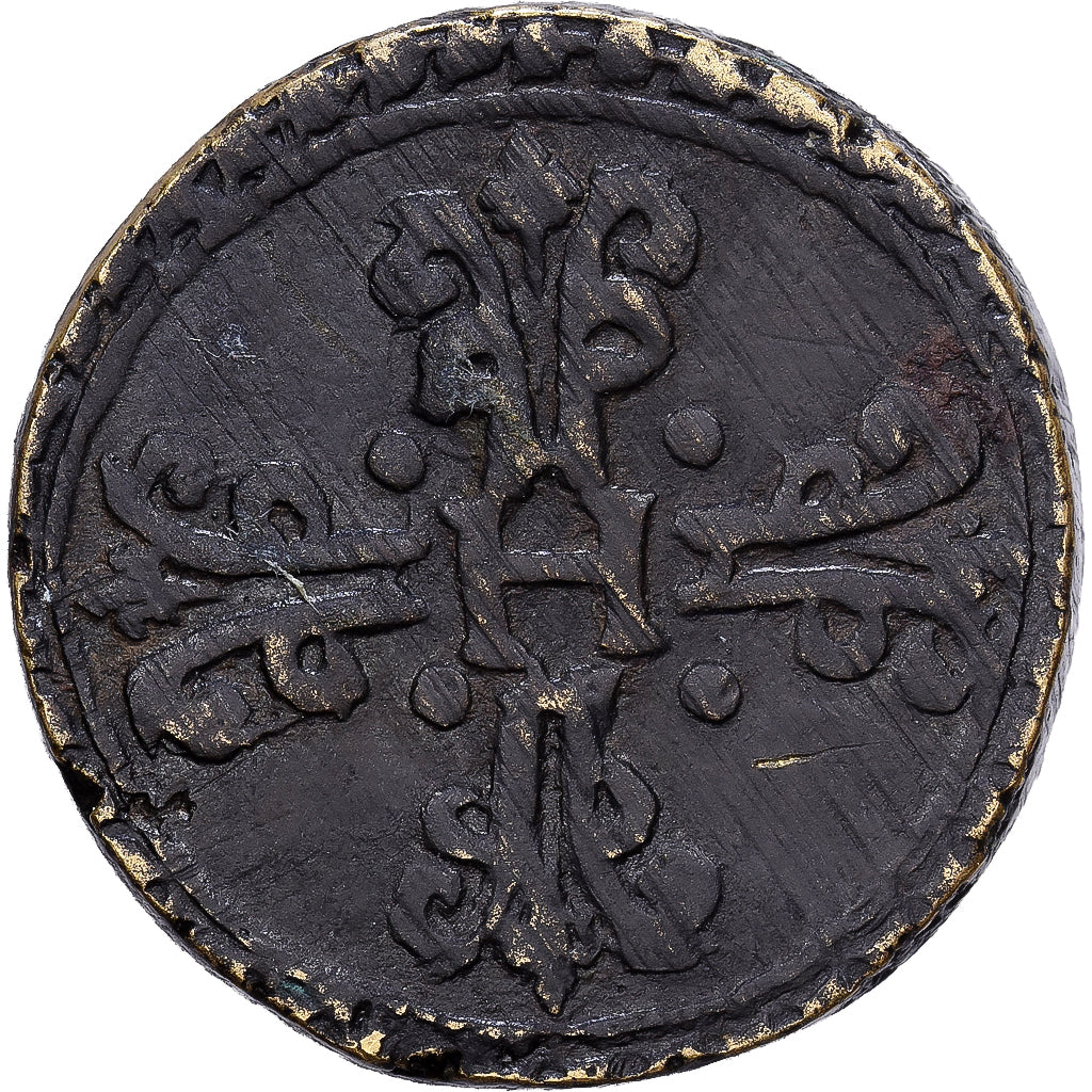 France, Poids Monétaire, Franc de Forme Circulaire, Henri III, Laiton, TB+