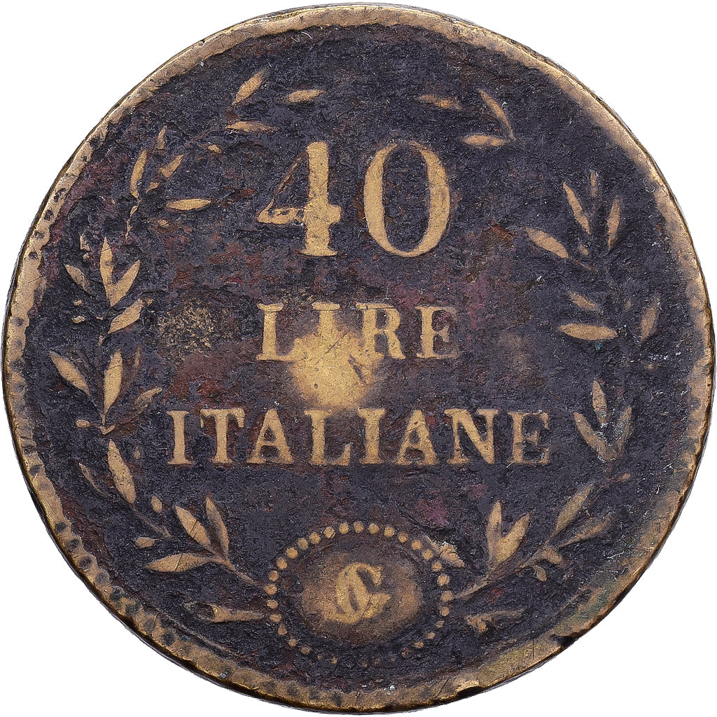 Italy, Poids Monétaire, 40 Lires, Brass, VF(20-25)