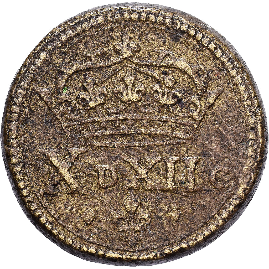 France, Poids Monétaire, Quart d'Ecu, Brass, EF(40-45)