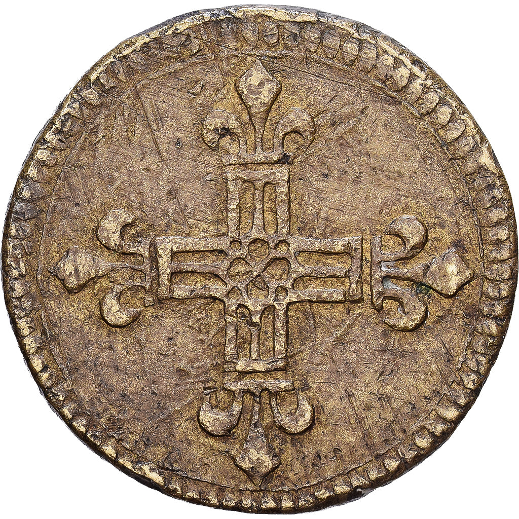 France, Poids Monétaire, Quart d'Ecu, Brass, EF(40-45)