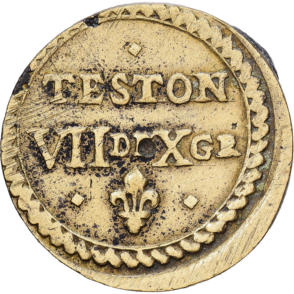 França, Poids monétaire pour le teston, Henri II ou Henri III, Latão