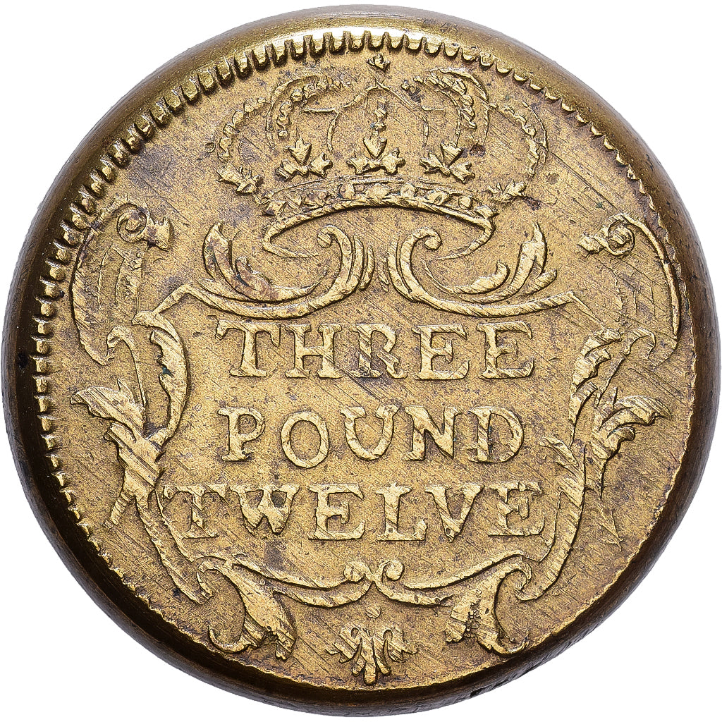 Portugal, Poids Monétaire, 12.800 Réis ou “Dobra”, Brass, EF(40-45)