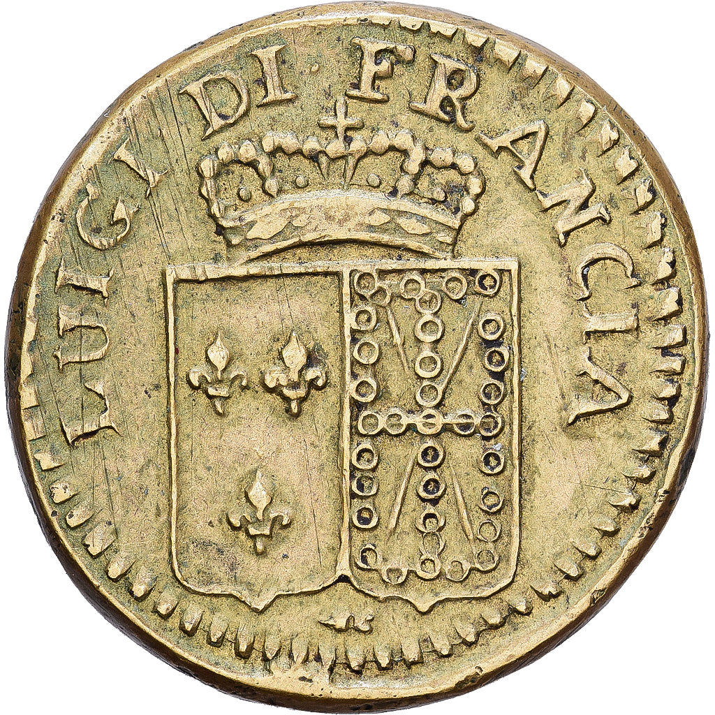 France, Poids Monétaire, Louis XVI, Double Louis aux Ecus, Laiton, TTB