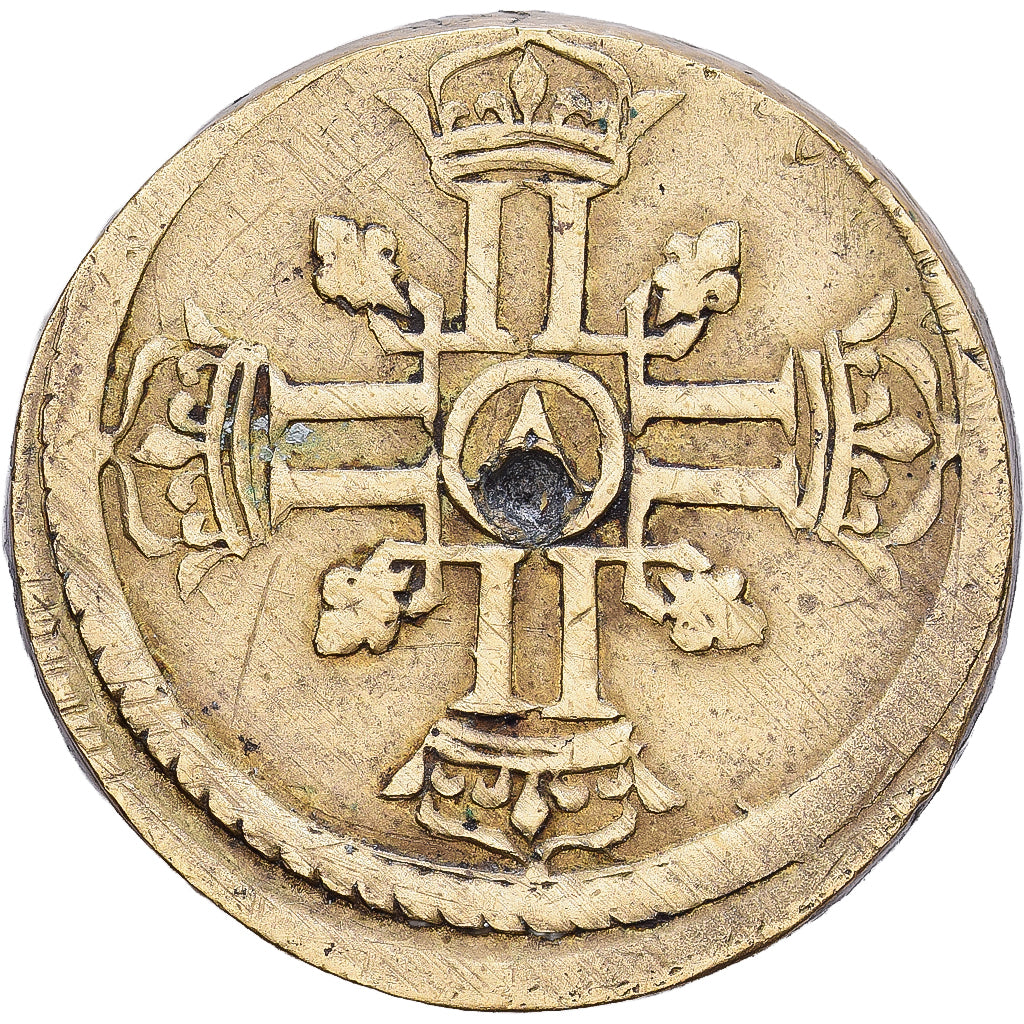 France, Poids Monétaire, Double Louis d'Or aux Huit L, Brass, AU(50-53)
