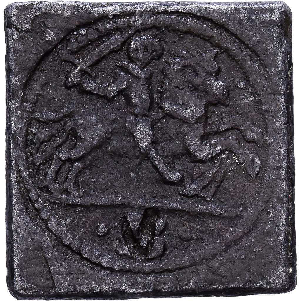 Burgundian Netherlands, Poids Monétaire, Cavalier, Silvered Metal, VF(30-35)
