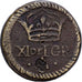 France, Poids Monétaire, Louis XIII, Franc de Forme Circulaire, Brass