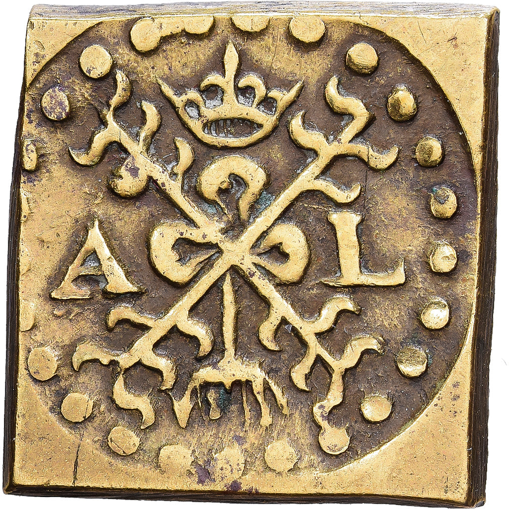 Austrian Netherlands, Poids Monétaire, Double Albertin, Brass, AU(50-53)