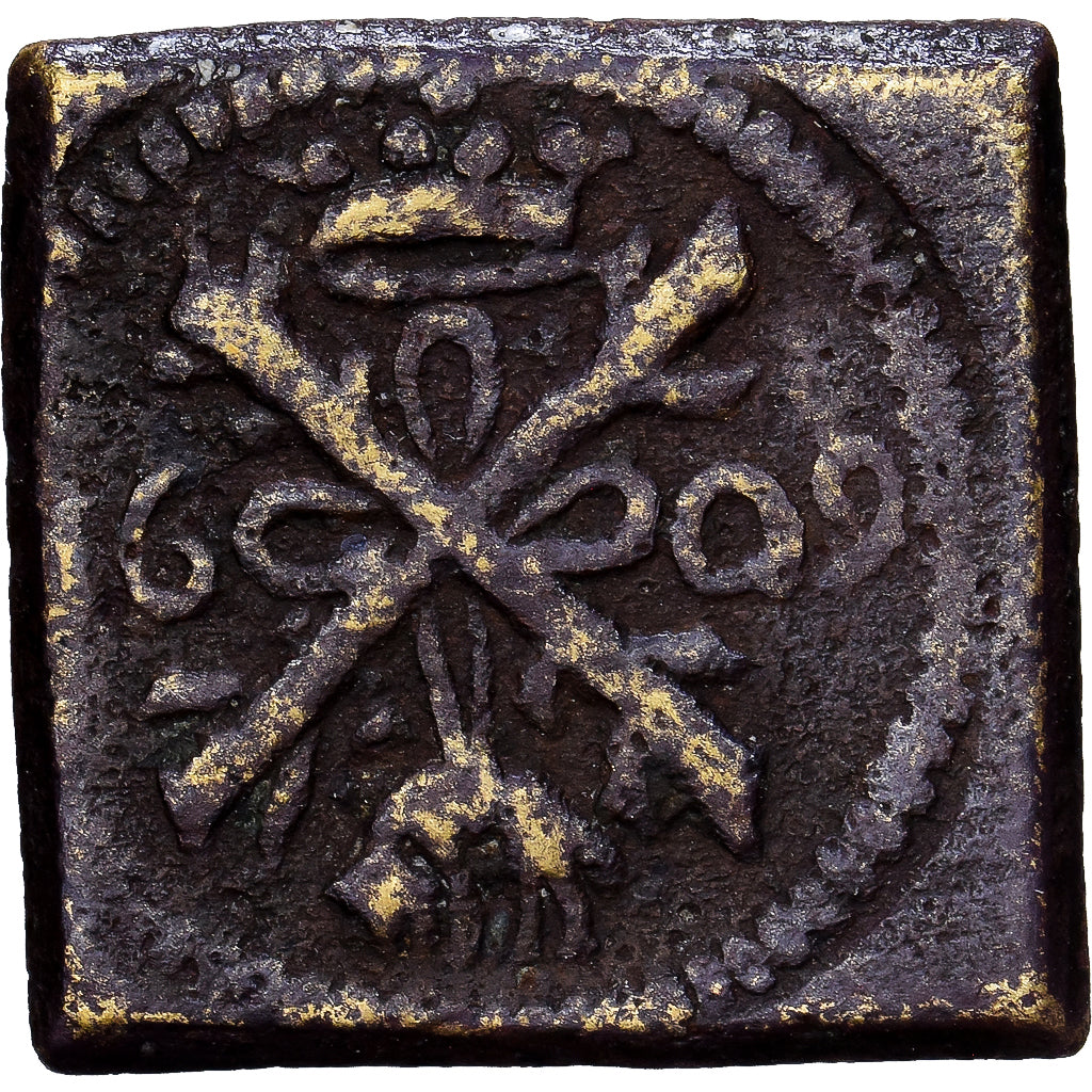 Austrian Netherlands, Poids Monétaire, Albertin, Brass, VF(30-35)