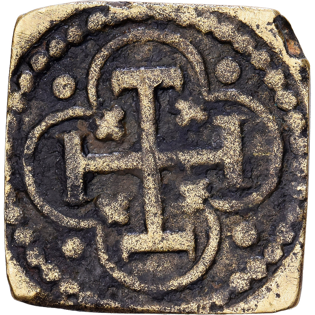 Spain, Poids Monétaire, 1 Ecu, Anvers, Brass, VF(30-35)
