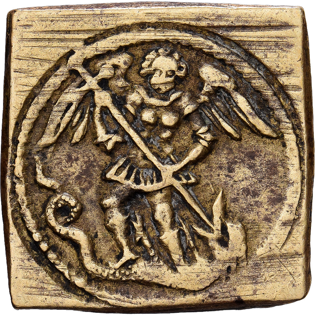 United Kingdom, Poids Monétaire, Demi Angelot, 1650, Anvers, Brass, EF(40-45)