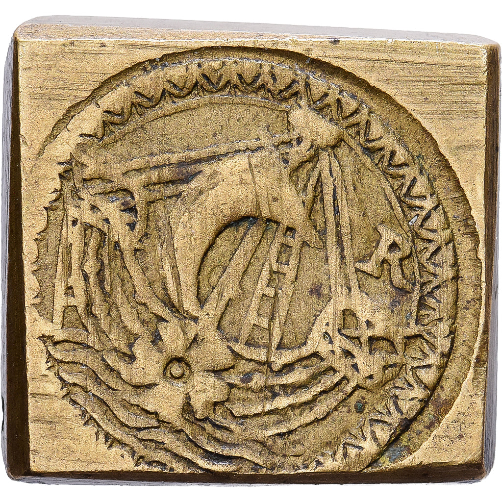 United Kingdom, Poids Monétaire, Noble d'Or à la Rose, Brass, AU(50-53)
