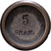 France, Poids Monétaire, 5 Grammes, Brass, AU(50-53)