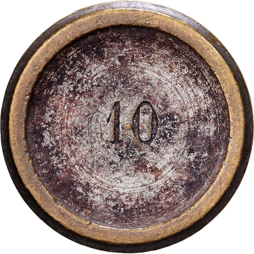 France, Poids Monétaire, Décagramme, Brass, AU(50-53)