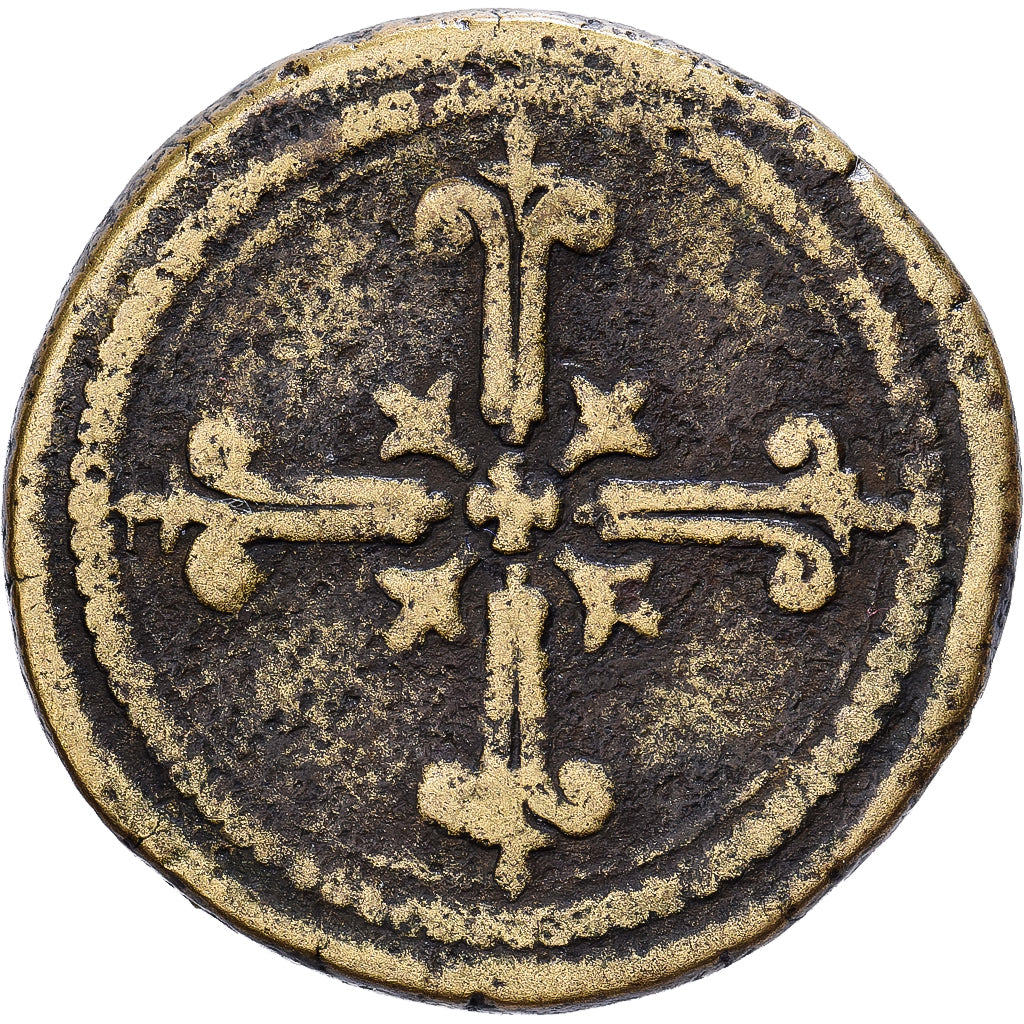 Italy, Coin weight, 2 Pistoles d'Italie, V Deniers IIII Grains, n.d., Brass