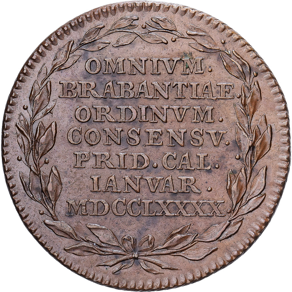 Belgium, -, Token, 1790, Révolution du Brabant, AU(50-53), Copper