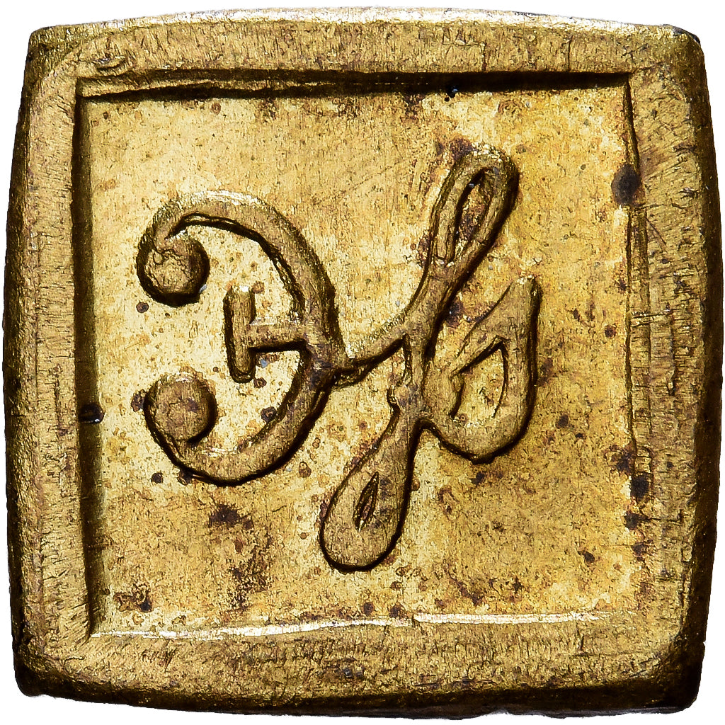 United Kingdom, Poids Monétaire, Apothicaire, 1/2 Scruple, Brass, AU(50-53)
