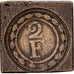 France, Poids Monétaire, 2 francs, Brass, AU(50-53)