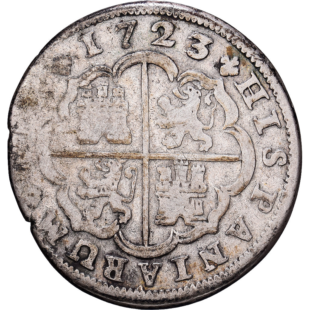 Spain, Philip V, 2 Reales, 1723, Madrid, Silver, VF(20-25), KM:296