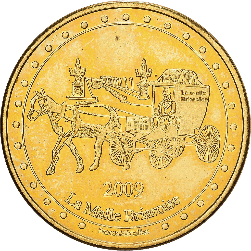 France, Token, Eglise de Briare, Loiret, 2009, Copper-nickel Aluminium, MS(63)