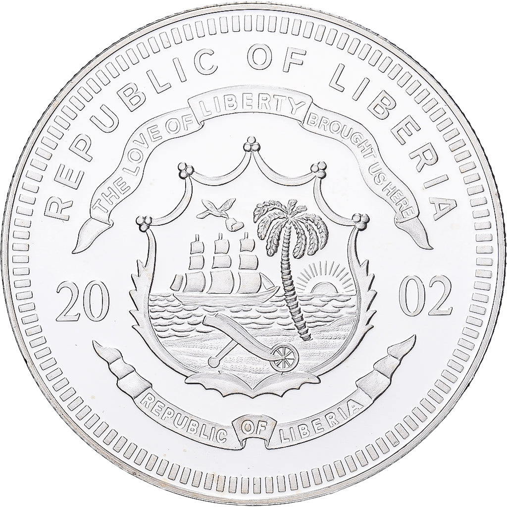 Liberia, Medal, Adieu à la Monnaie Française, Ten Dollars, 2002, Copper Plated