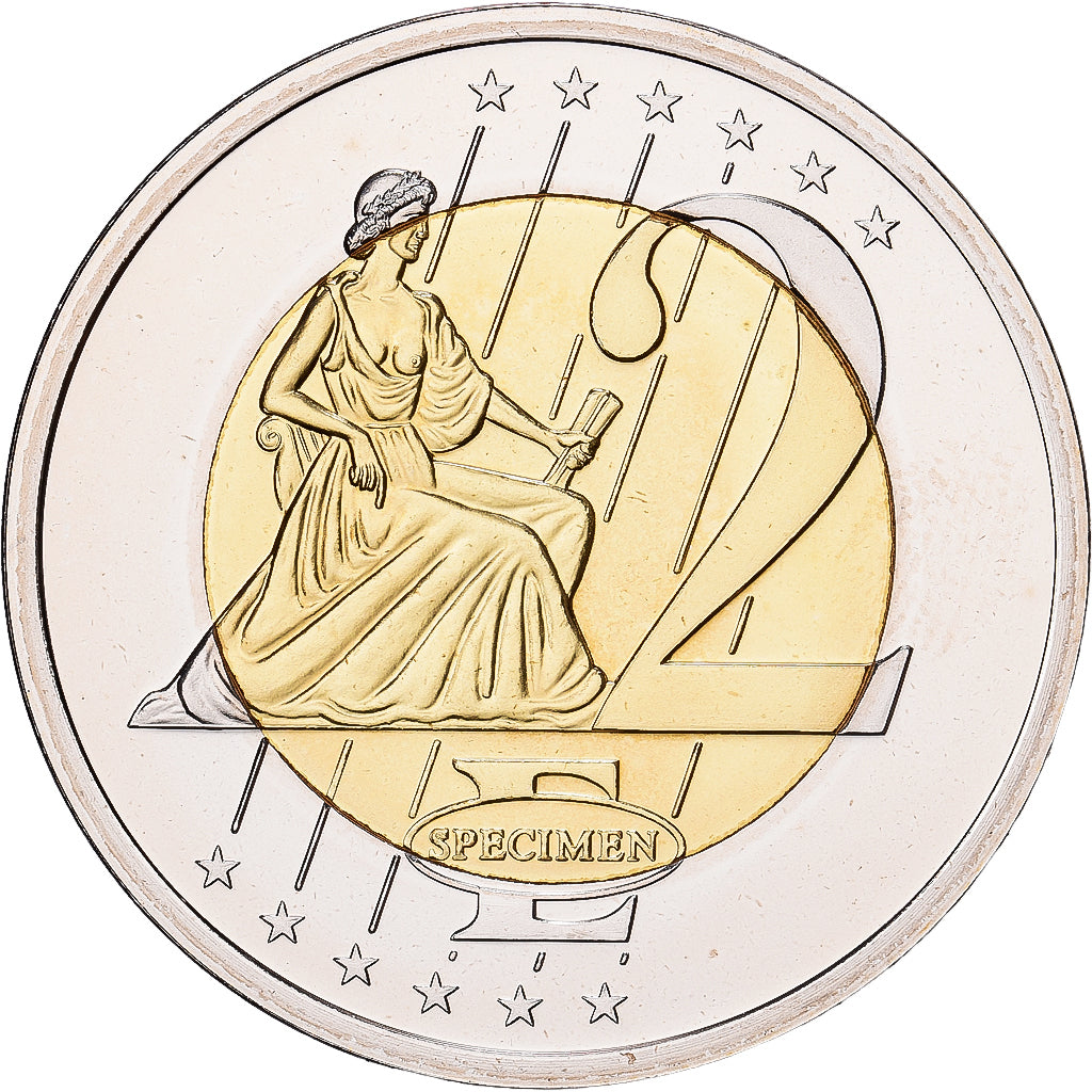 CITTÀ DEL VATICANO, medaglia, 2 E, Essai-Trial Benoit XVI, 2007, Bi-metallico