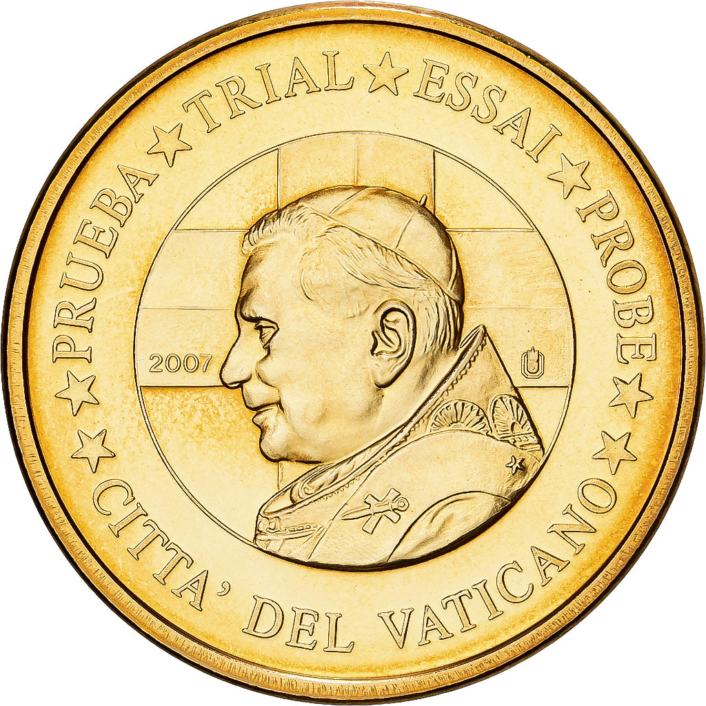 CITTÀ DEL VATICANO, 20 Euro Cent, 20 C, Essai-Trial Benoit XVI, 2007