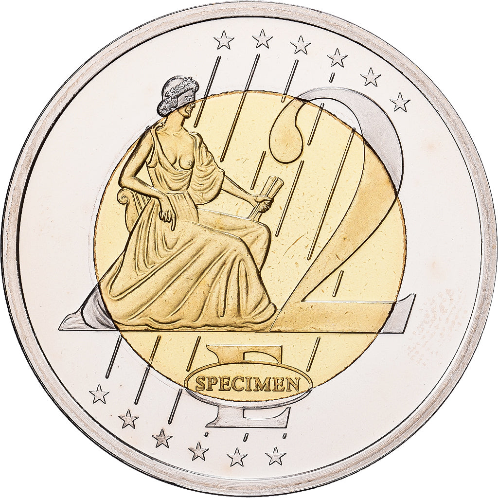 Vatican, Medal, 2 E, Essai-Trial Benoit XVI, 2008, Bi-Metallic, MS(65-70)