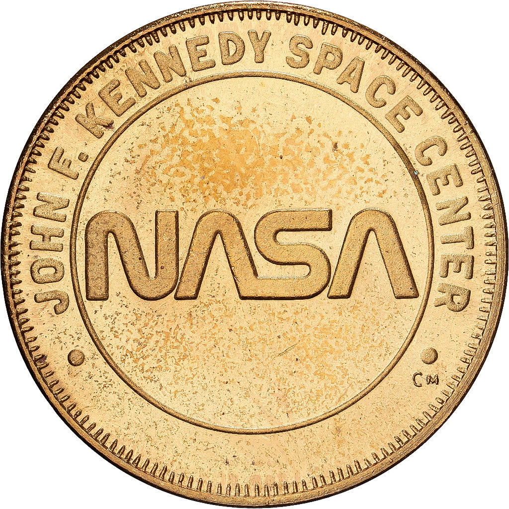 United States, Token, NASA, Mission Apollo 11, Copper-Nickel Gilt, AU(55-58)