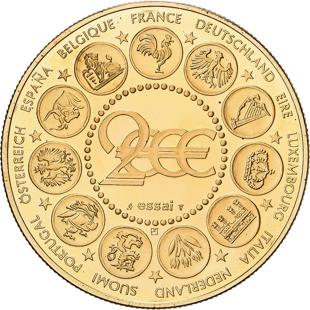 France, Médaille, L'Europe, La Semeuse, 2000, Cupronickel doré, SPL+