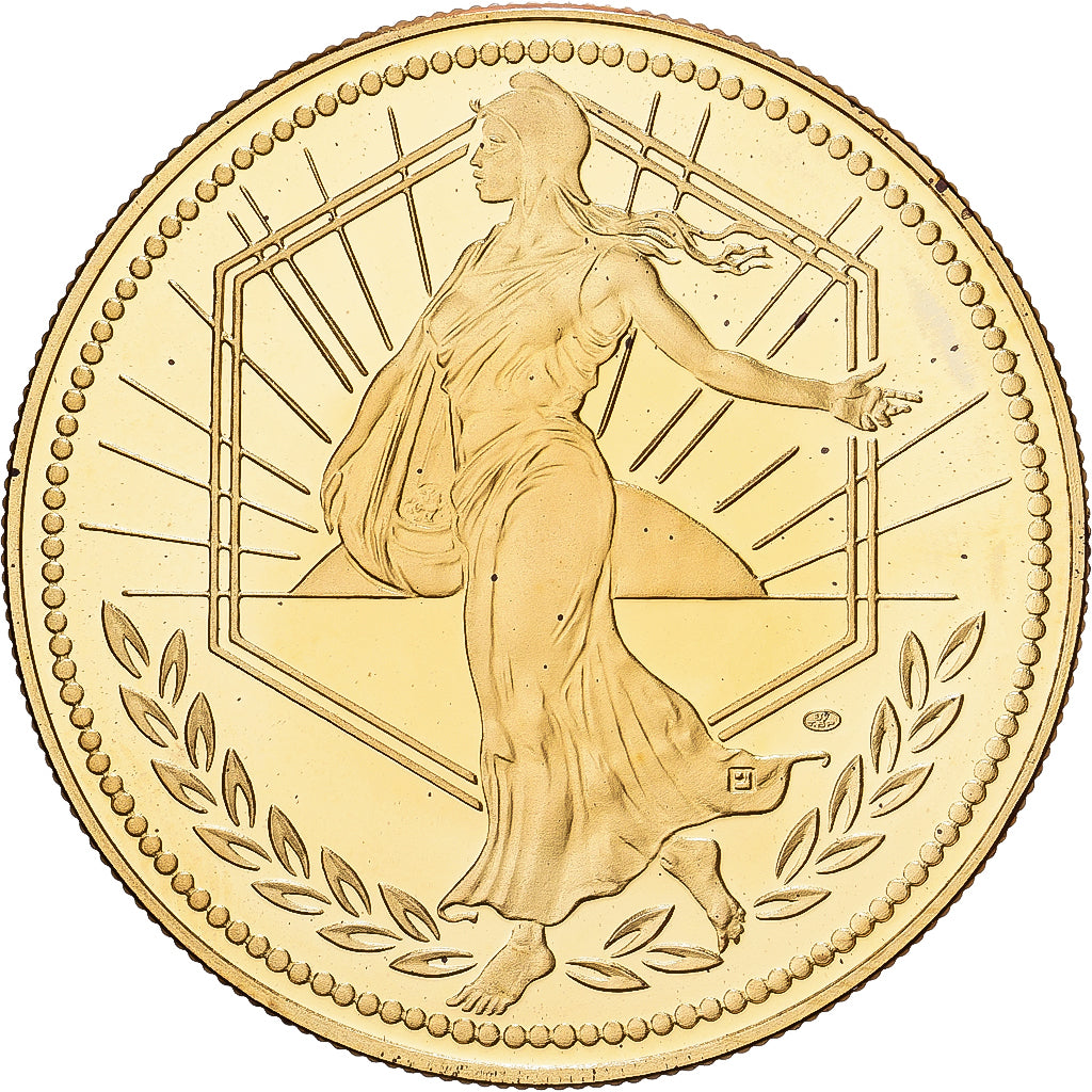 France, Médaille, L'Europe, La Semeuse, 2000, Cupronickel doré, SPL+