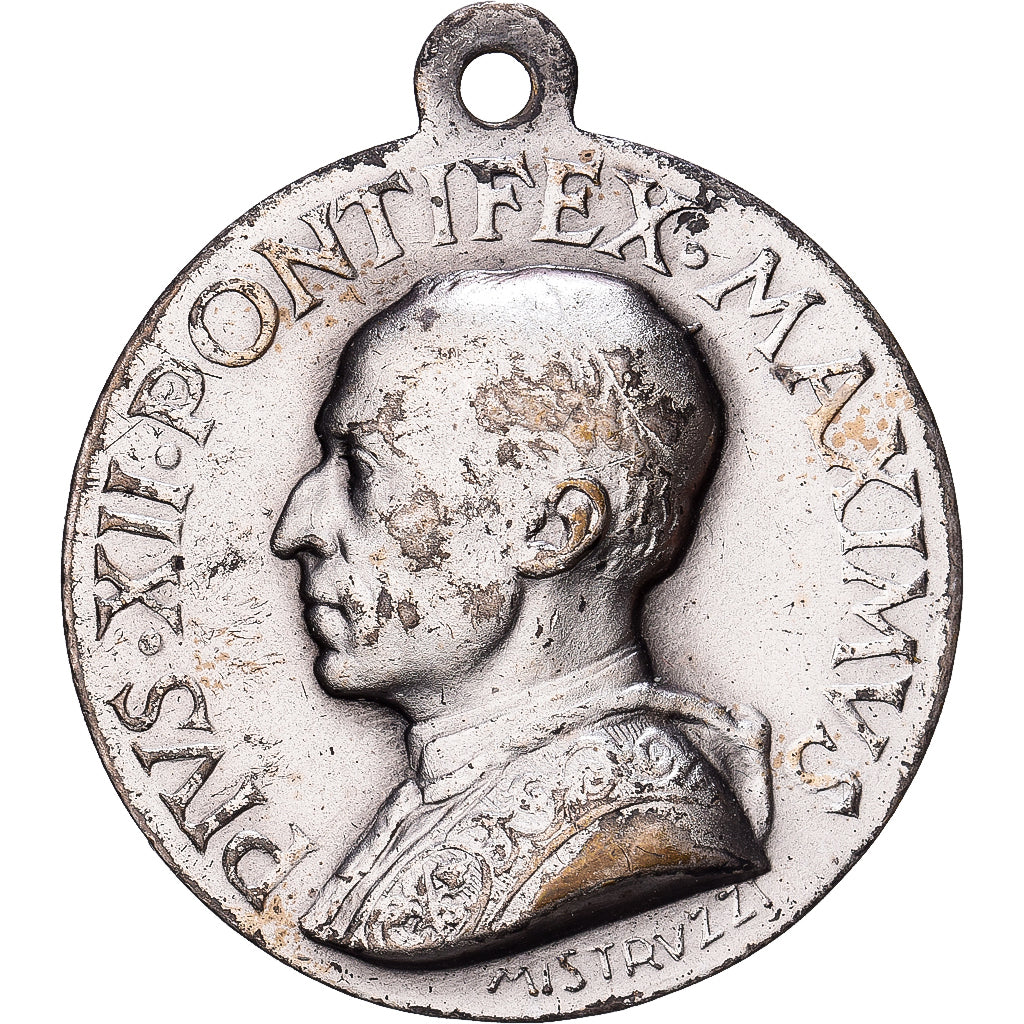 Vatican, Medal, Le Pape Pie XII, Silvered bronze, Mistruzzi, AU(50-53)