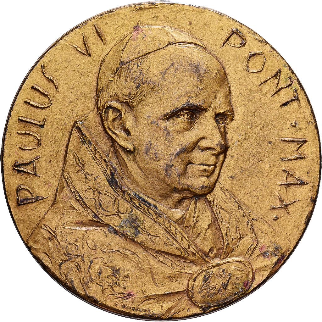 Vatican, Medal, Le Pape Paul VI, Gilt Bronze, EF(40-45)
