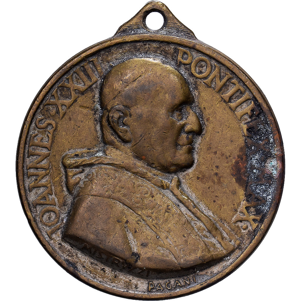 Vatican, Medal, Le Pape Jean XXIII, Brass, Pagani, VF(30-35)