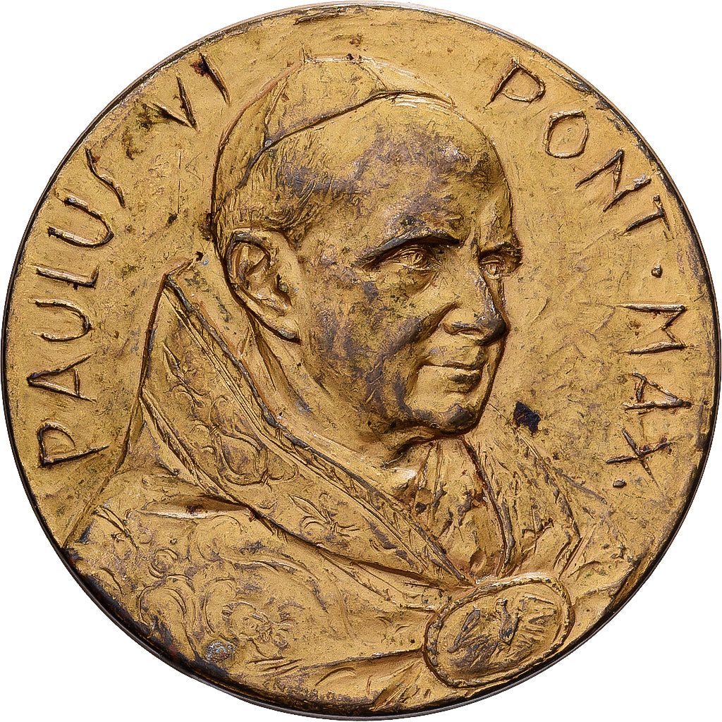 Vatican, Medal, Le Pape Paul VI, Gilt Bronze, VF(30-35)