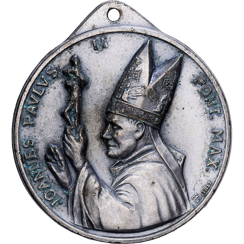 Vatican, Medal, Le Pape Jean-Paul II, 1983, Silvered bronze, EF(40-45)