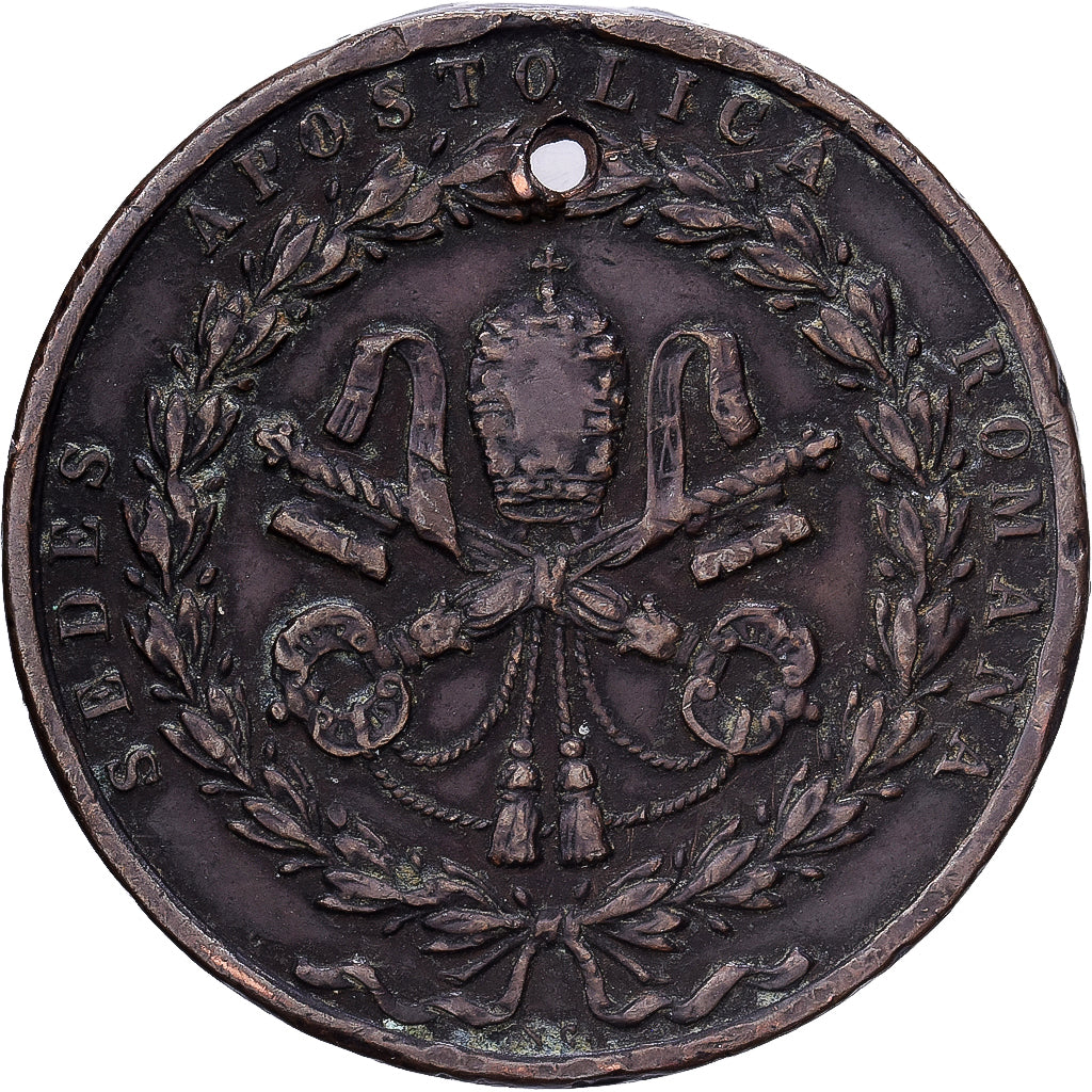 Vatican, Medal, Rome rendue aux Catholiques par les Armes, 1849, Bronze
