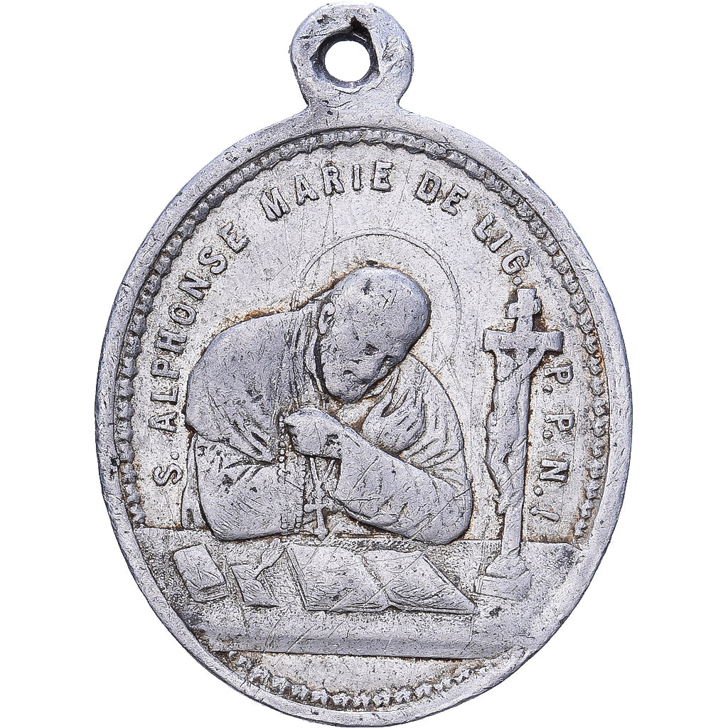 Francia, medaglia, Saint Alphonse Marie de Liguori, Alluminio, BB
