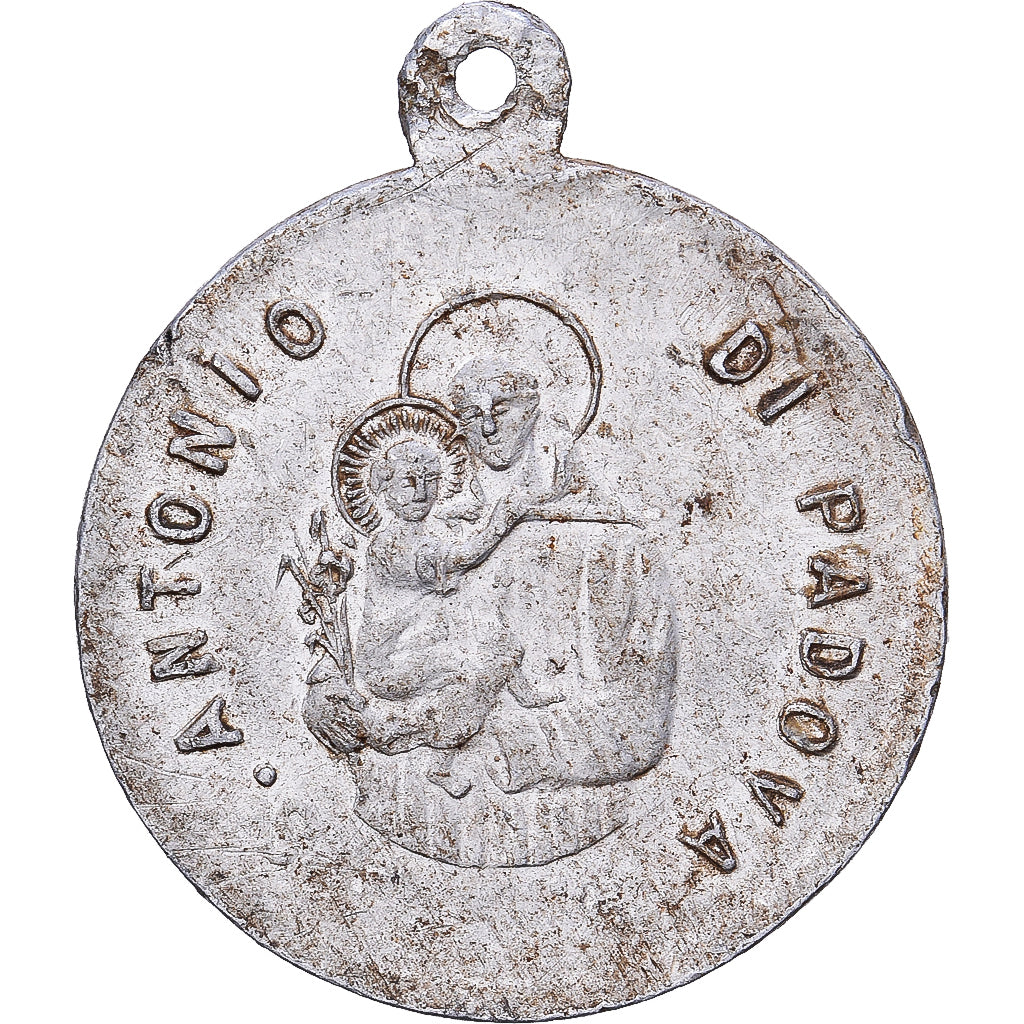 France, Médaille, Saint François d'Assise, Aluminium, TTB