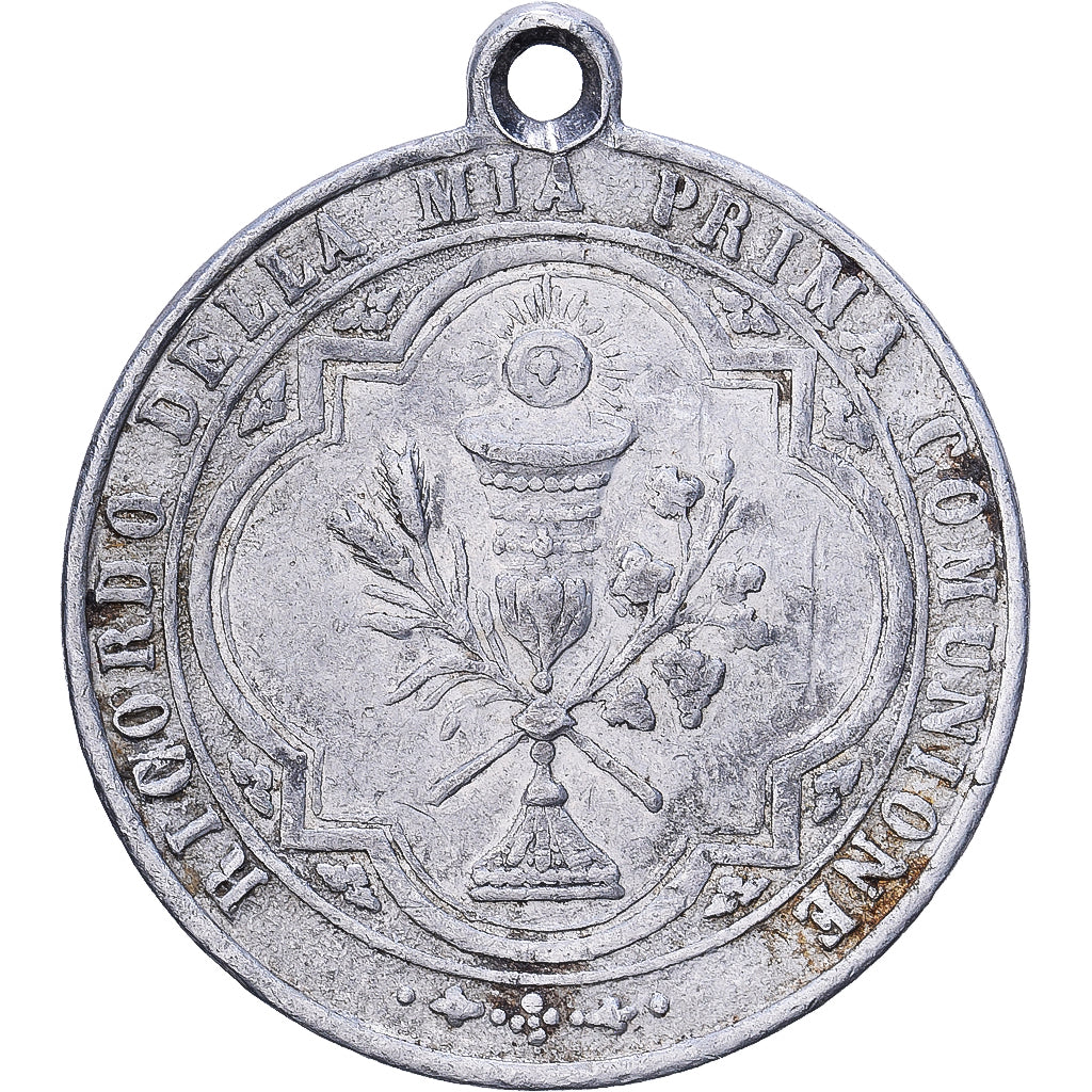 Italien, Medaille, Ricordo della mia Prima Comunione, Aluminium, SS