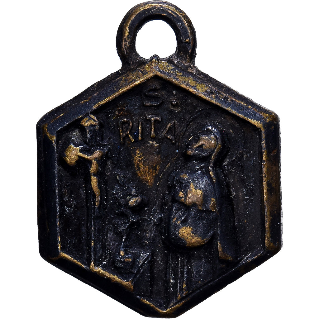 France, Medal, Sainte Rita, Brass, EF(40-45)